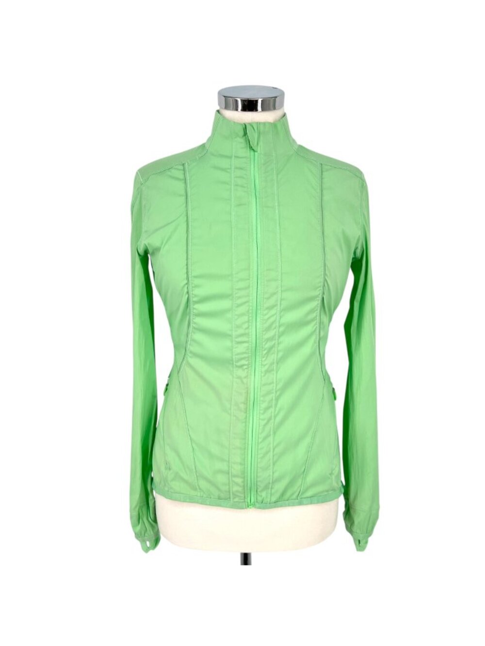 Lululemon Laser Speed Jacket Citra Lime Wind Water Resistant Size 6